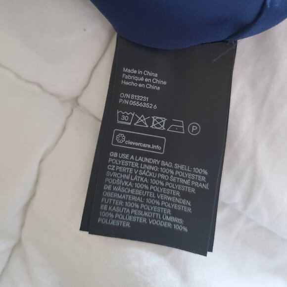 H & M  Dress With Lining And 3/4 Puffy Sleeves That Tie Sz 8 Loose Fit - Picture 9 of 10